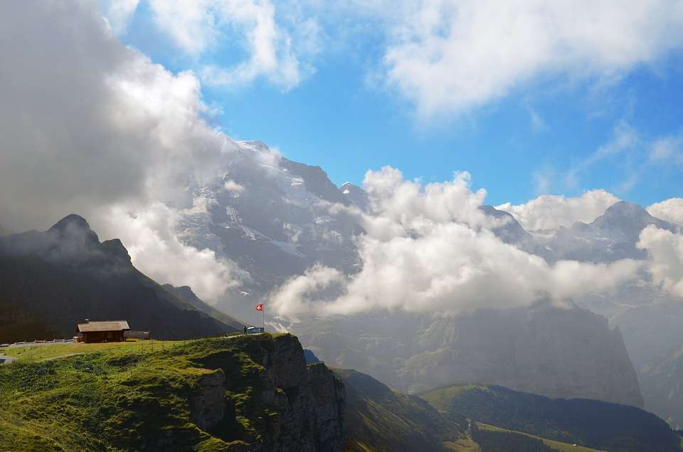 Швейцарські Альпи. онлайн пазл