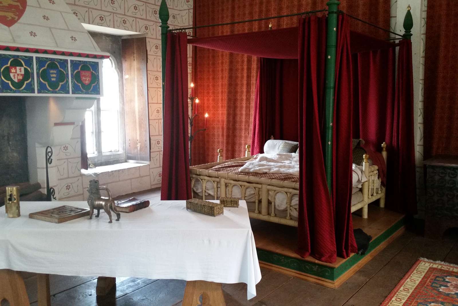 Ett sovrum i slottet Pussel online