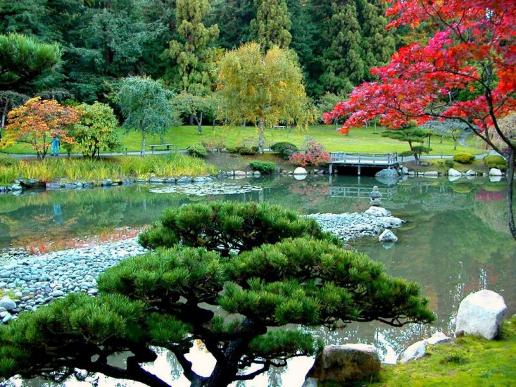 Японський сад пазл онлайн