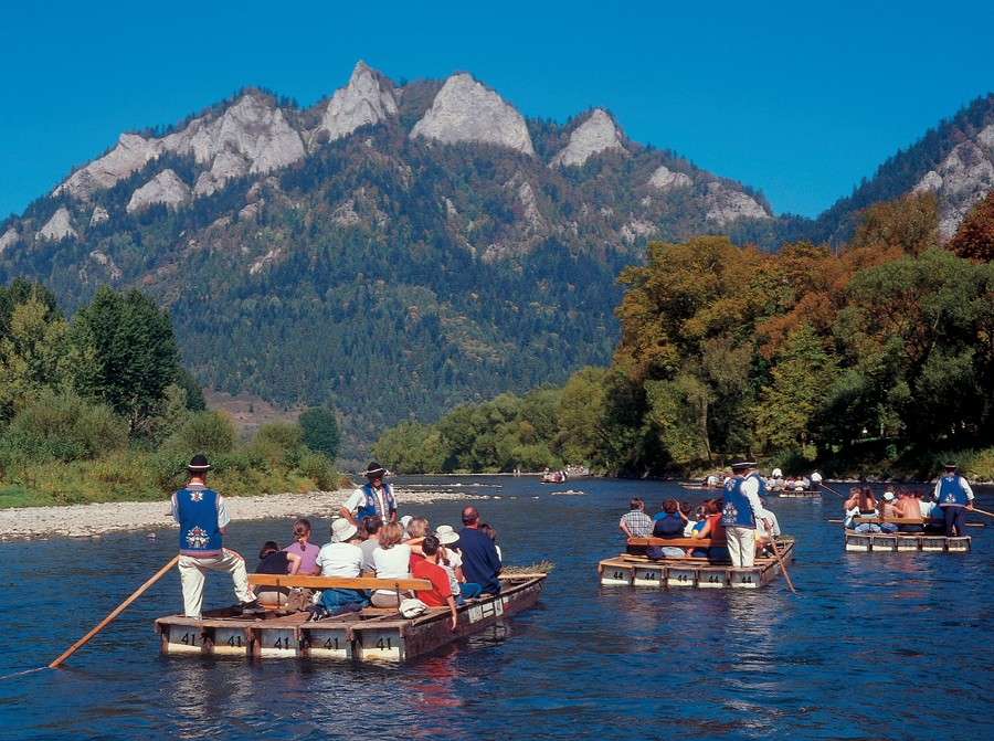 Rafting on the Dunajec river. jigsaw puzzle online