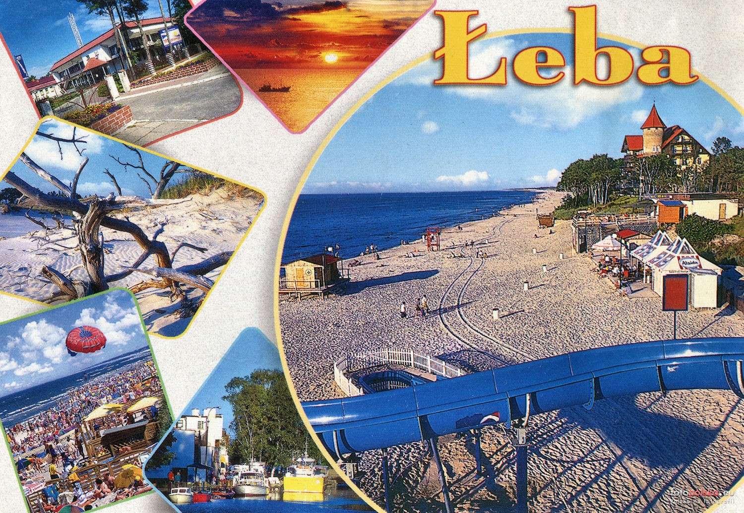 Um cartão postal de Łeba. puzzle online