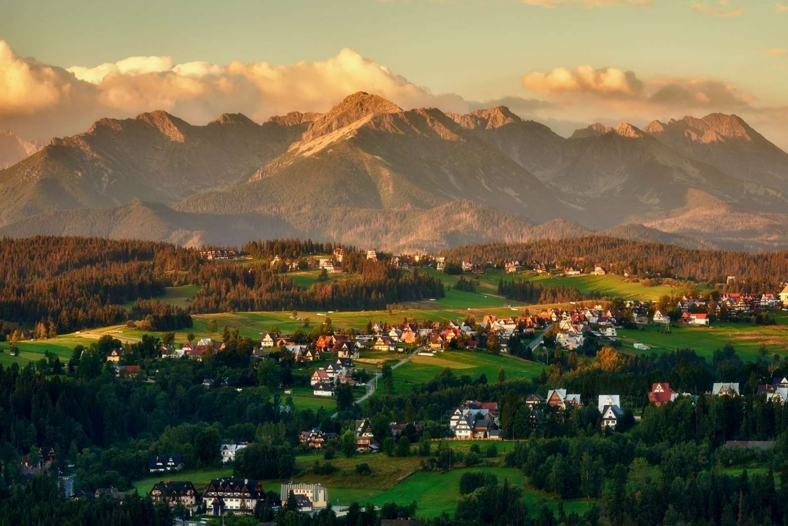 Panorama des montagnes Tatra. puzzle en ligne