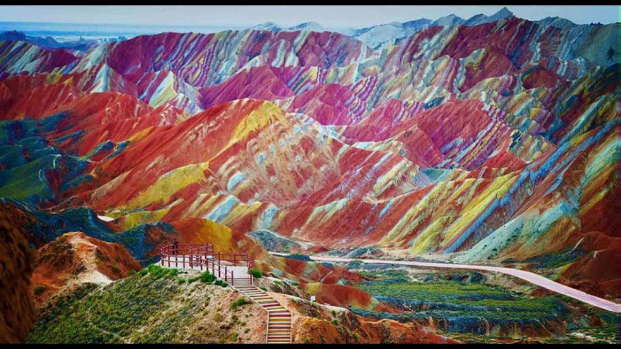 Rainbow mountains. jigsaw puzzle online