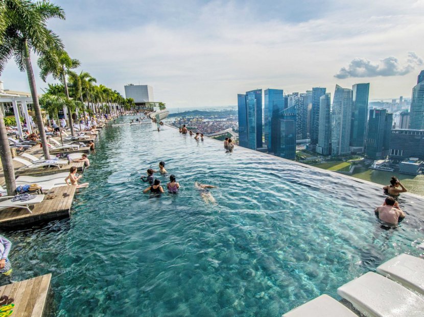 Бассейн в Сингапуре. пазл онлайн