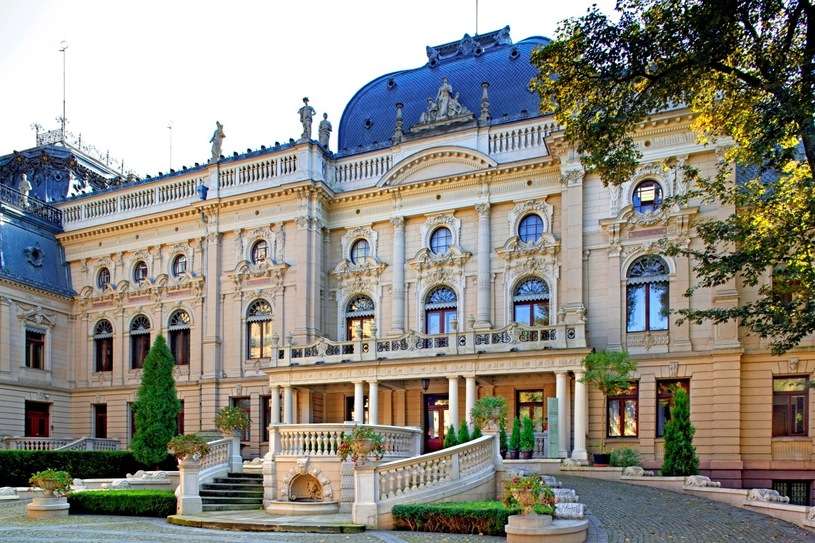 Palace i Łódź. pussel på nätet