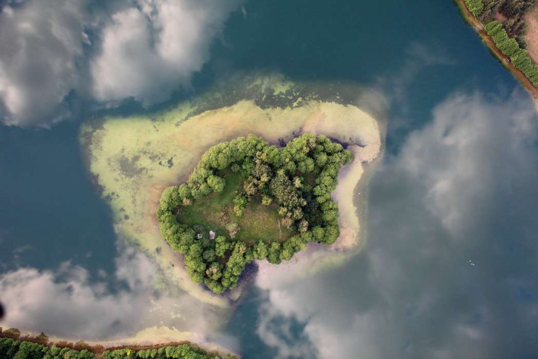 Остров в Кашубии. онлайн-пазл