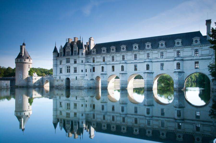 Schloss an der Loire. Puzzlespiel online