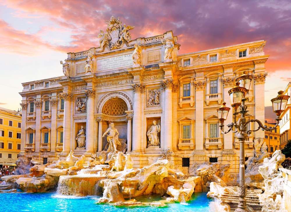 ローマのディトレビの泉。 ジグソーパズルオンライン