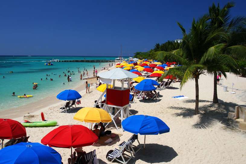 Карибський пляж. пазл онлайн