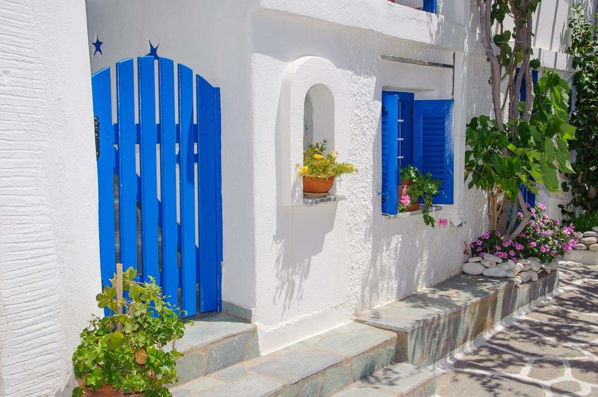 Улица в Греции. пазл онлайн