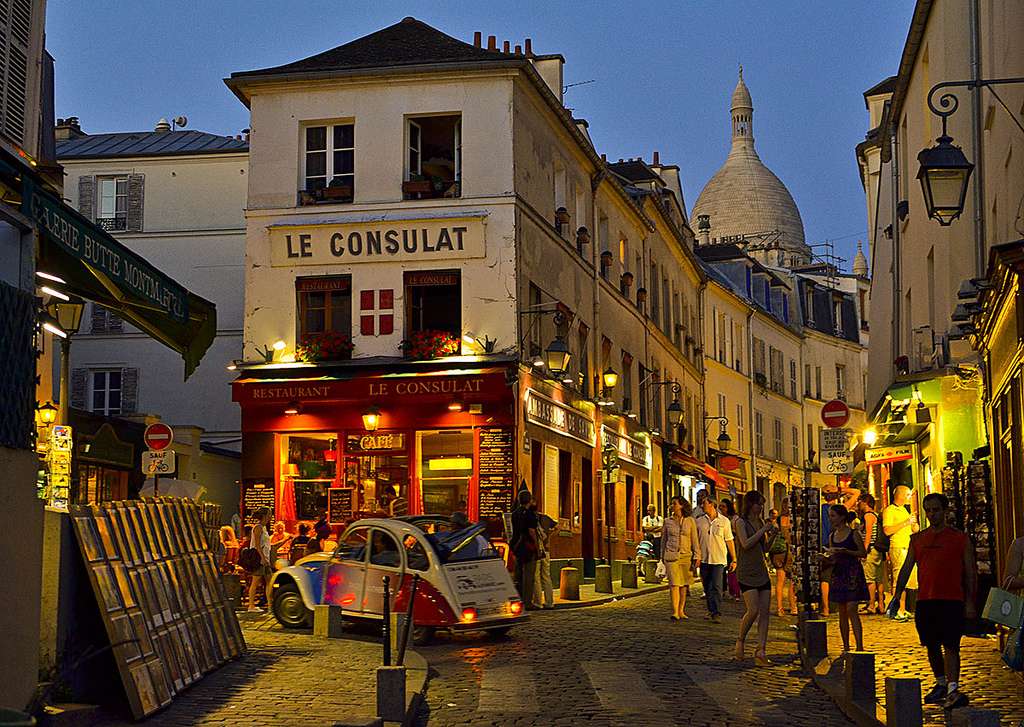 Montmartre in Paris. Puzzlespiel online