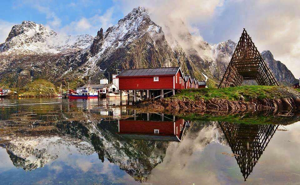 Norge. Lofoten. Pussel online