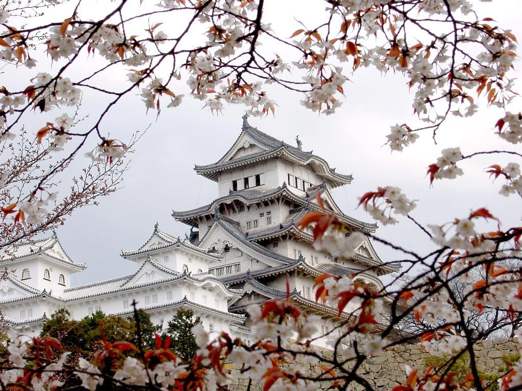 Japansk slott. pussel på nätet