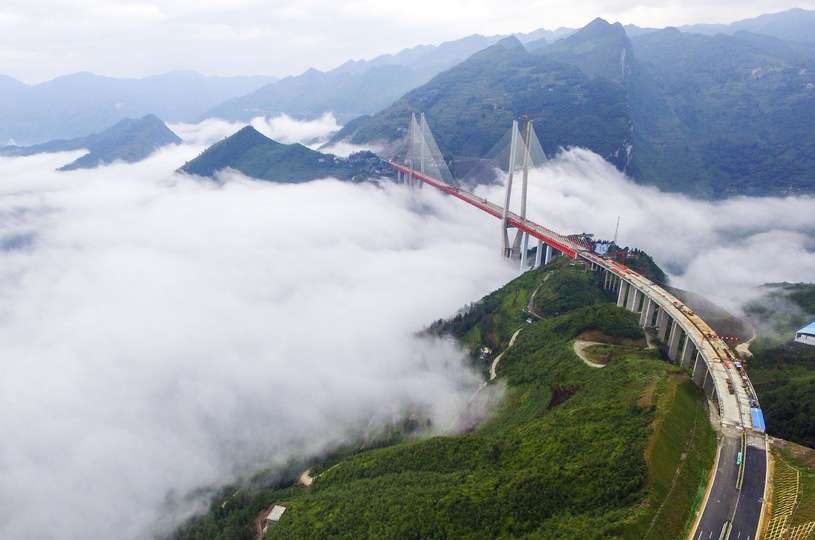 Bridge in the clouds. jigsaw puzzle online