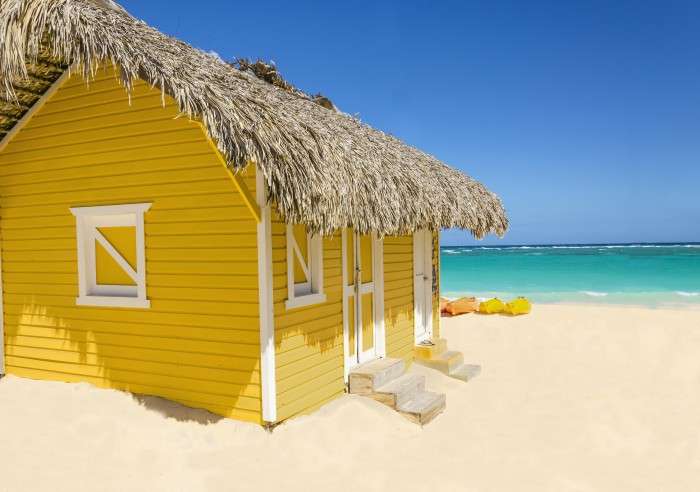 Къща на плажа. онлайн пъзел