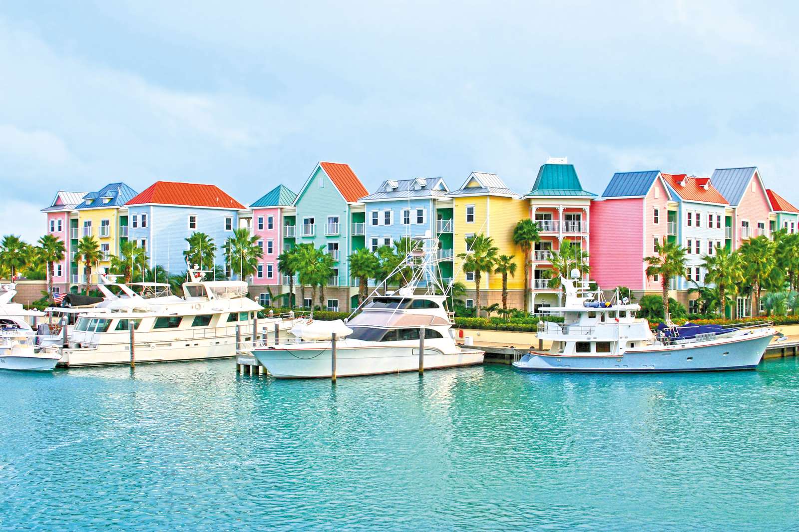 Hafen von Nassau. Bahamas. Puzzlespiel online