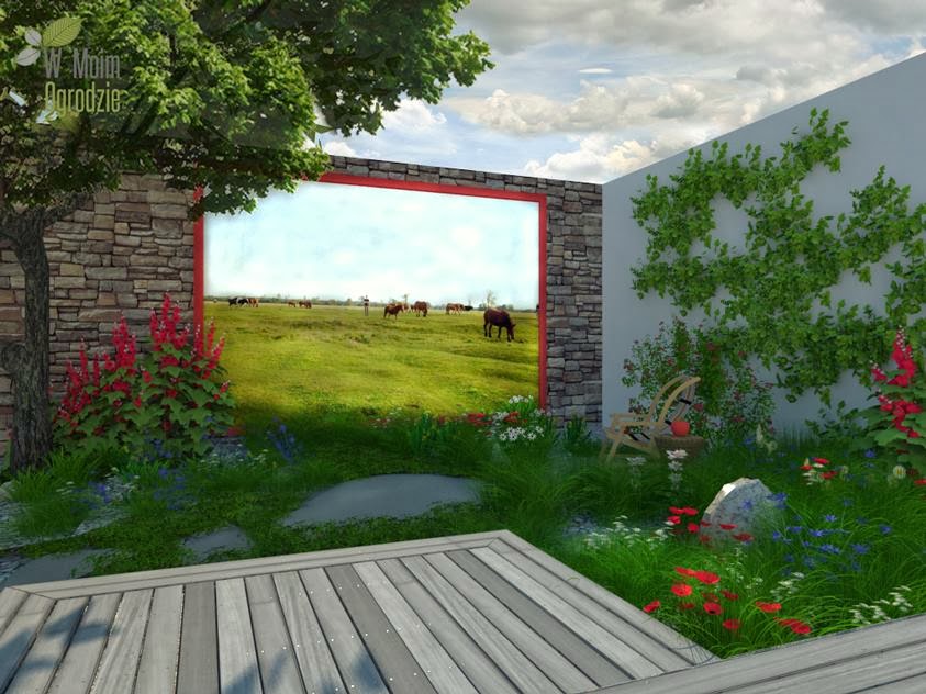 Un giardino rurale. puzzle online