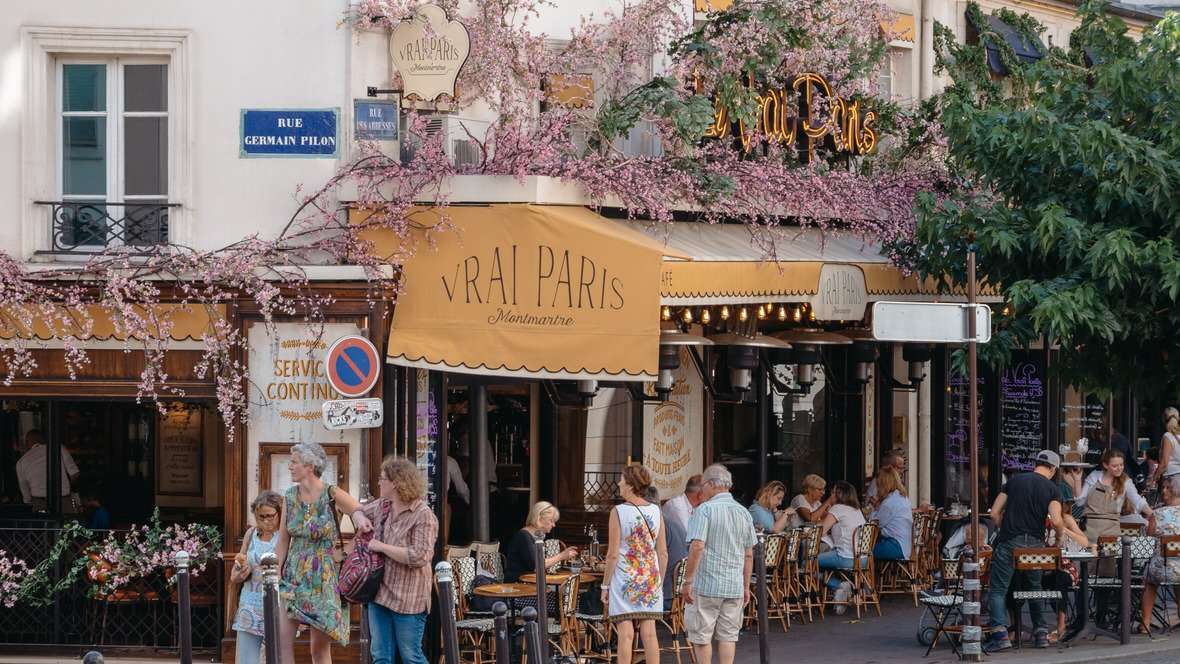 Montmartre v Paříži. skládačky online