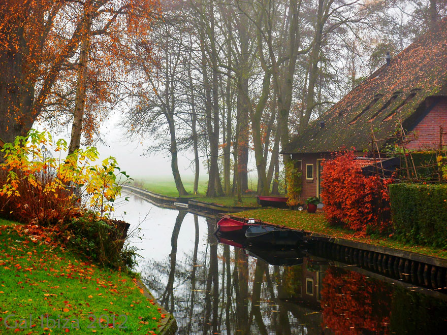 Herfst in Giethoorn. online puzzel