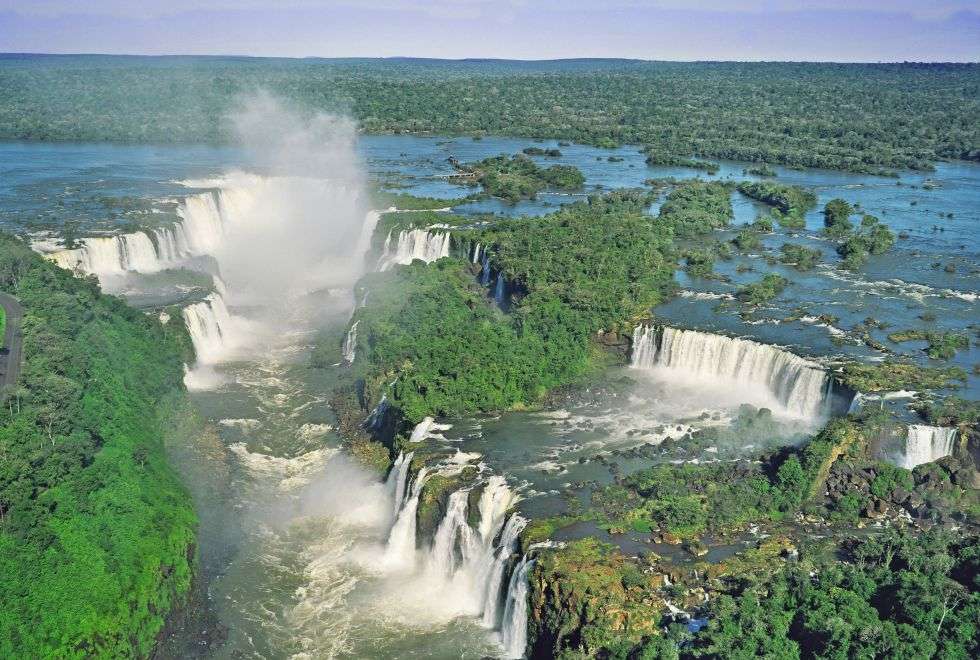 Brazilië. Iguazu-waterval. online puzzel
