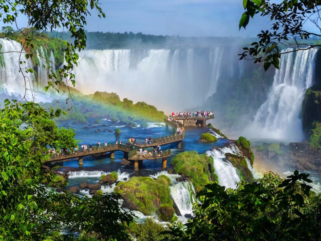 Iguacu Wasserfälle. Online-Puzzle