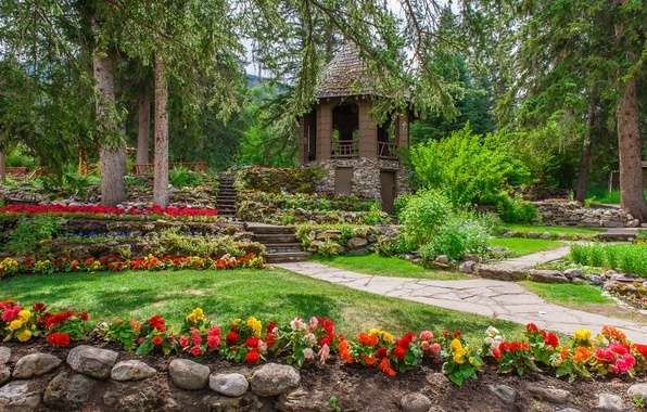 Jardim no Canadá. quebra-cabeças online