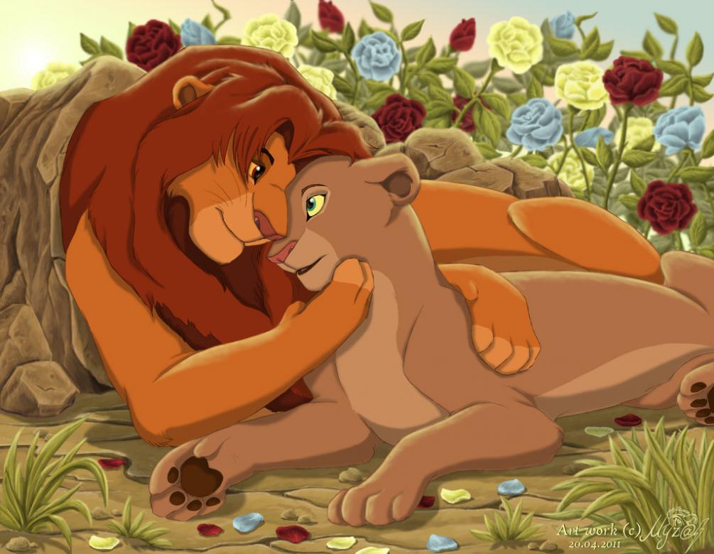 The Lion King - SIMBA AND NALA online puzzle