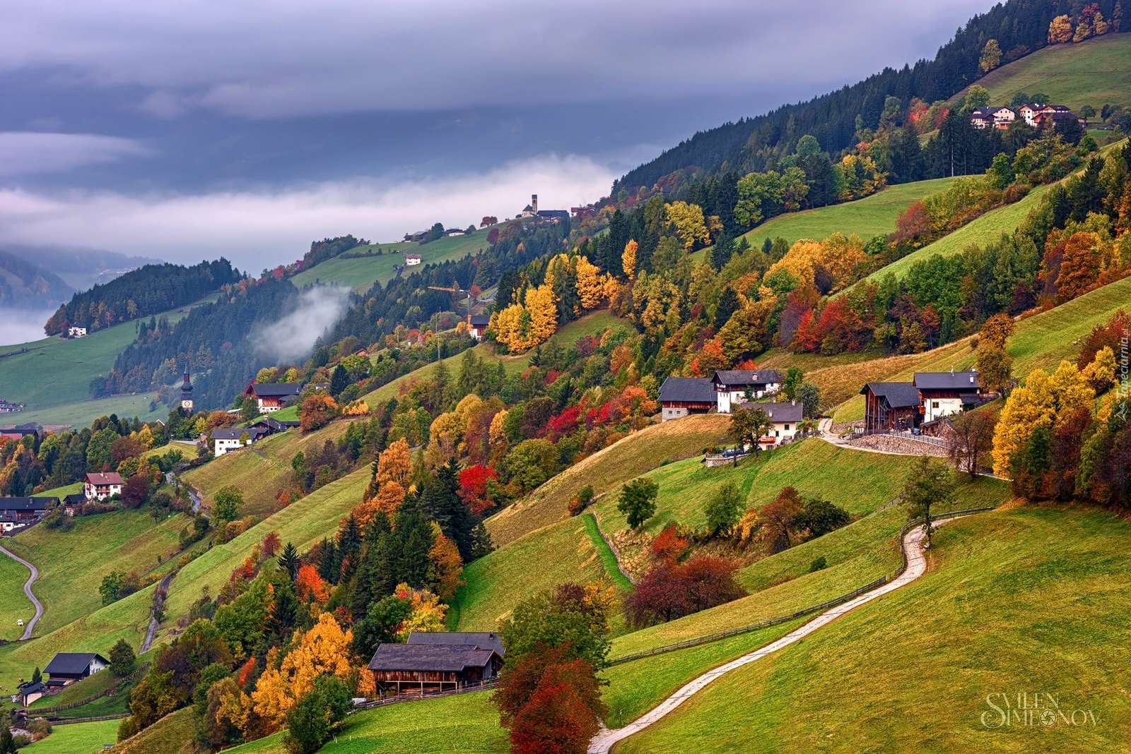Herbst in den Bergen. Online-Puzzle