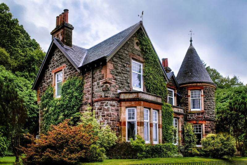 Una casa in Scozia. puzzle online