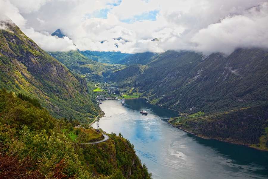 Норвежские фьорды пазл онлайн