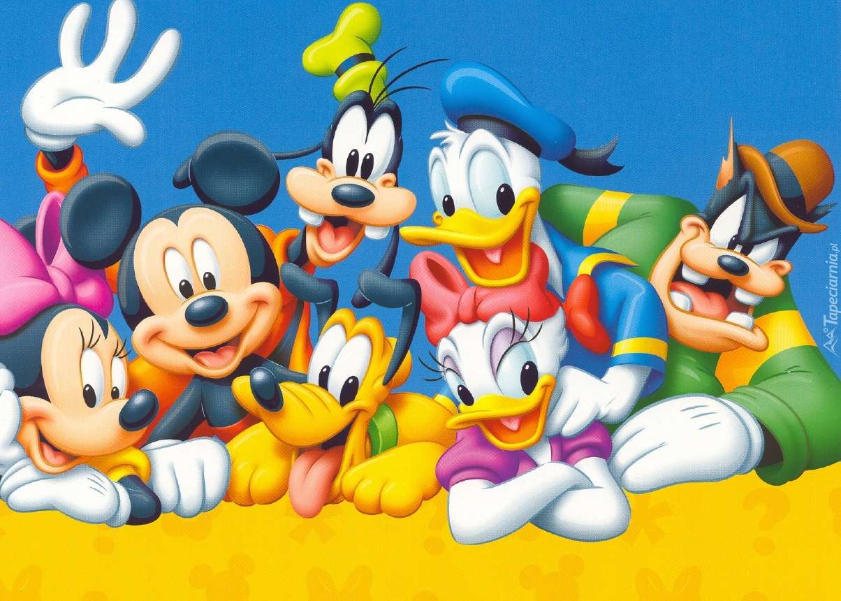 Donald Duck con amigos rompecabezas en línea