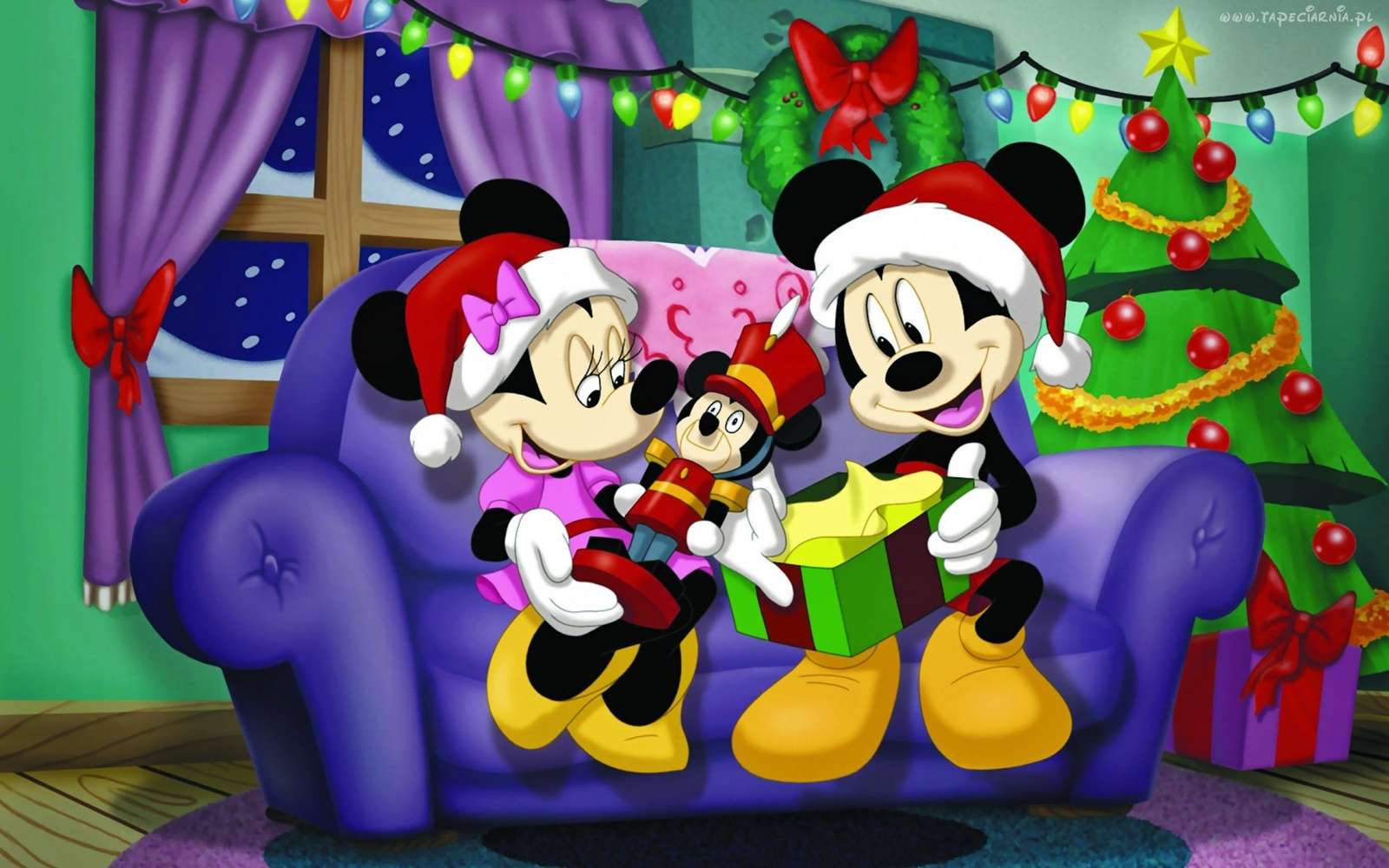 Mickey Mouse Χριστούγεννα παζλ online