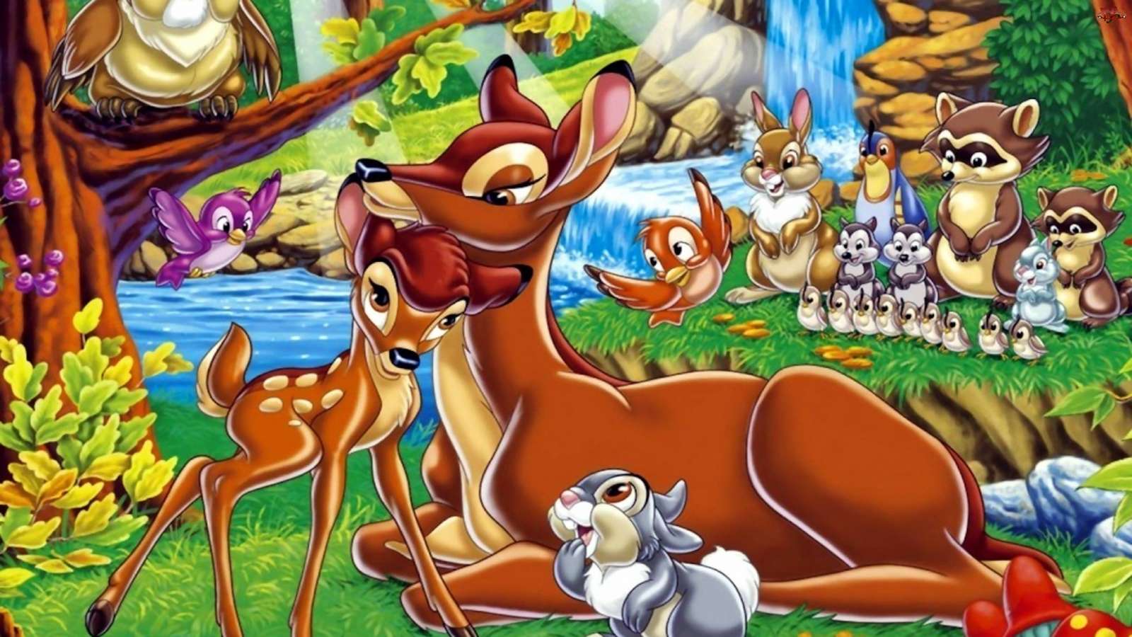 Un cuento de hadas sobre Bambi, un juego de rompec rompecabezas en línea