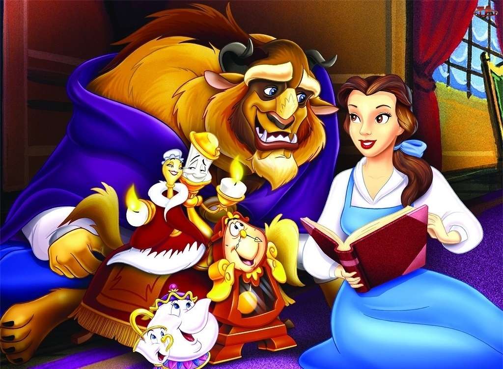 Disney Beauty and the Beast - παιχνίδι παζλ online παζλ