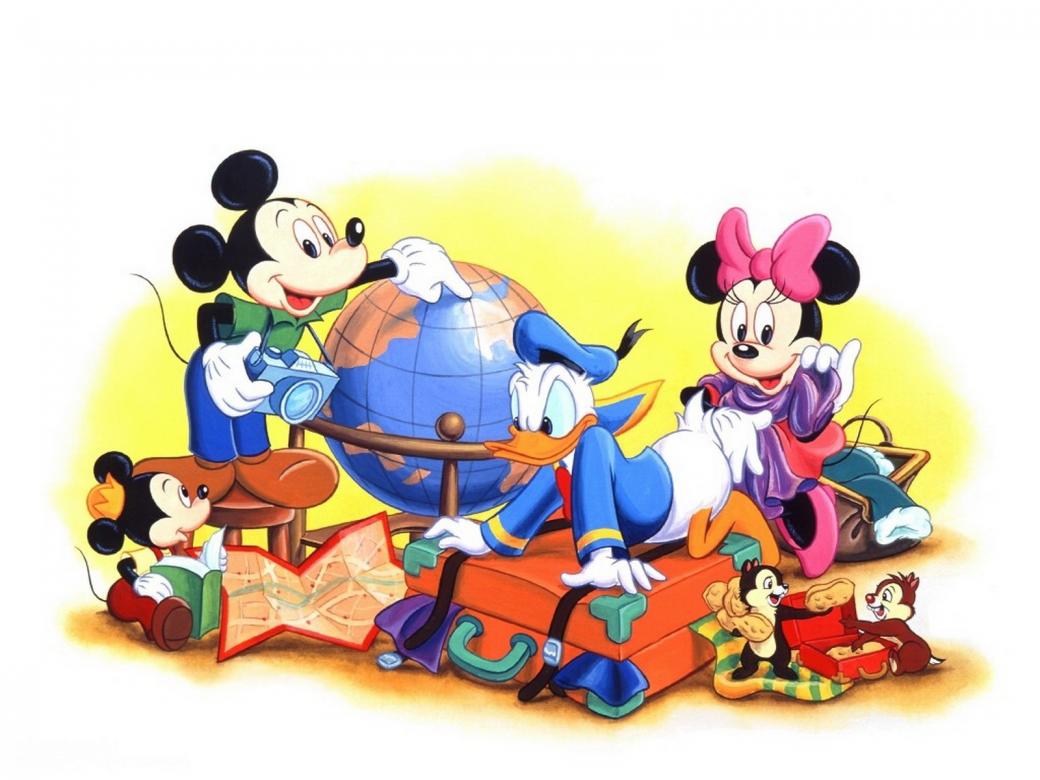 Donald Duck și Miki puzzle online