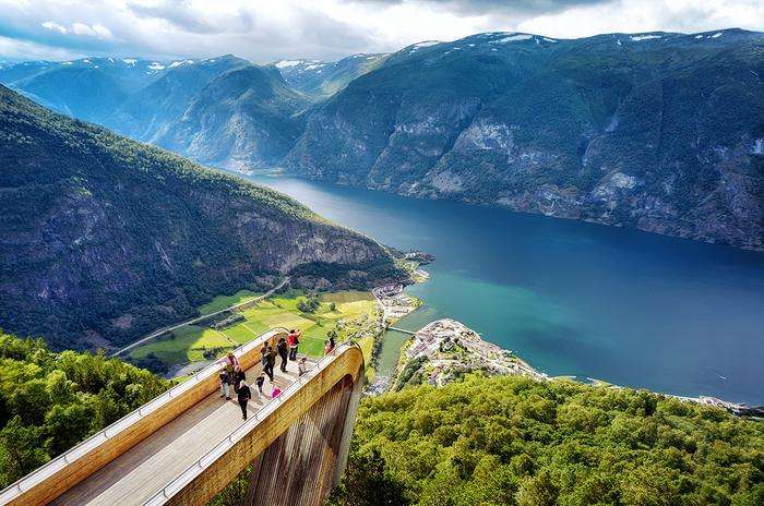 Norska fjordar pussel på nätet