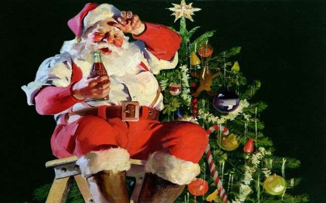 Lycklig jultomten Pussel online