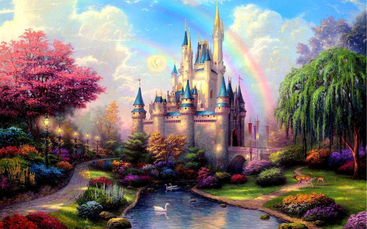 Een fantastisch kasteel. online puzzel