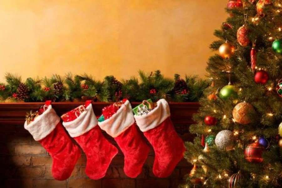 Κάλτσες δώρων. παζλ online