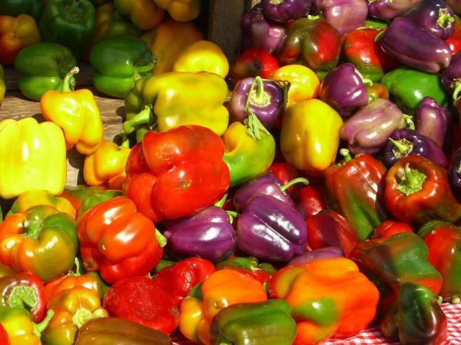 Colorful peppers. jigsaw puzzle online