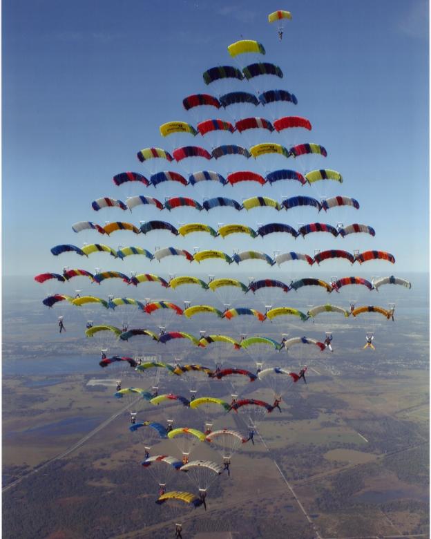 Paraglidisté. online puzzle