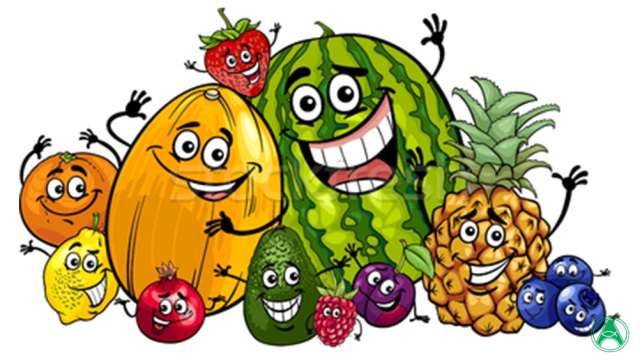 Lachend fruit. online puzzel