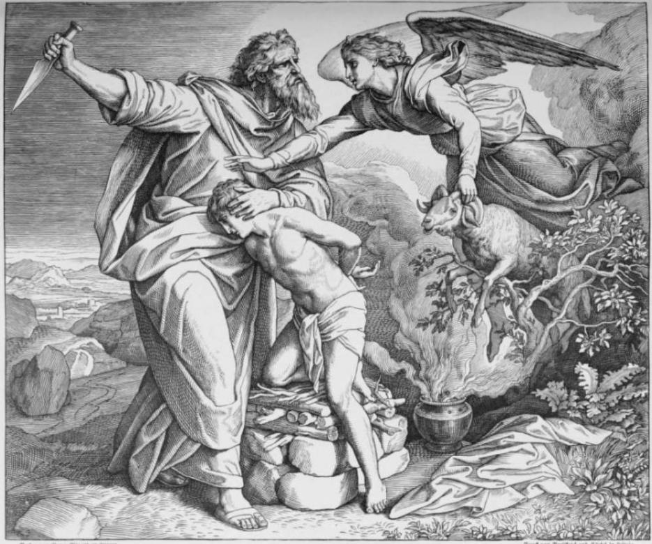 Isaac e Abraão na montanha puzzle online