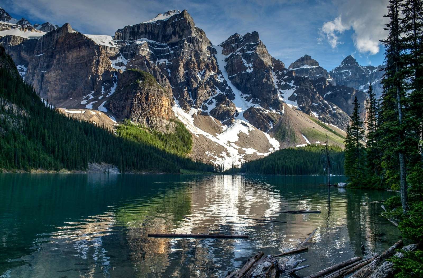 Езеро Морен Канада онлайн пъзел