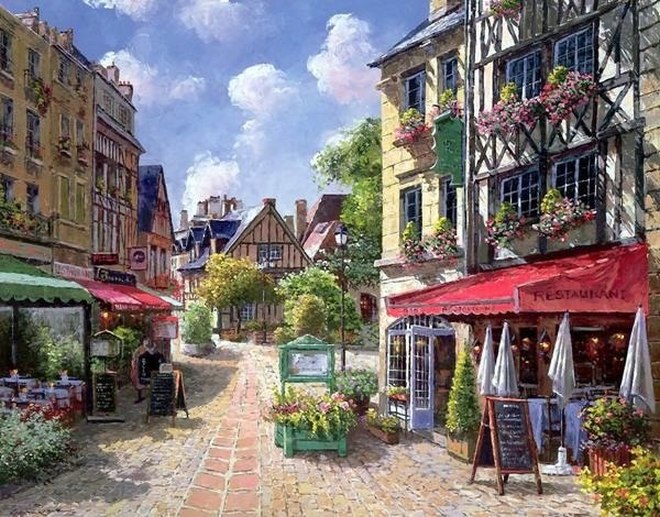 charming town jigsaw puzzle online