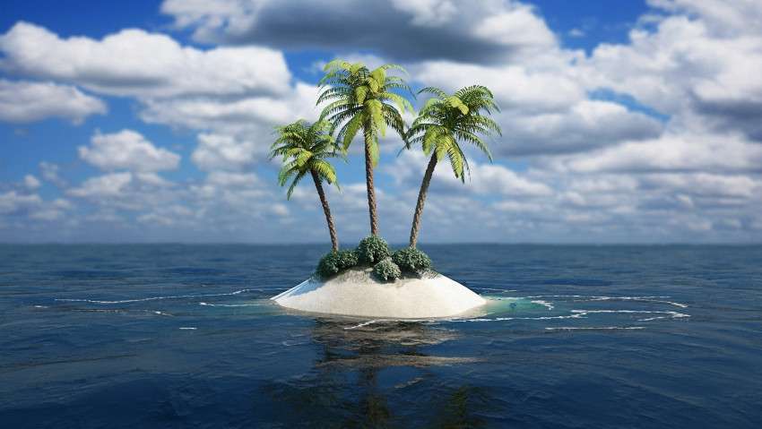 A small island. jigsaw puzzle online