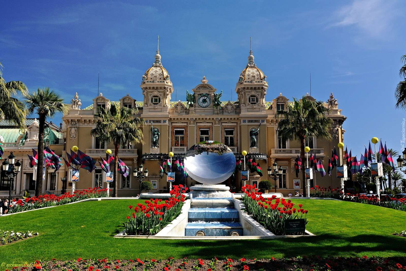 Монте-Карло-дворец с садом онлайн-пазл