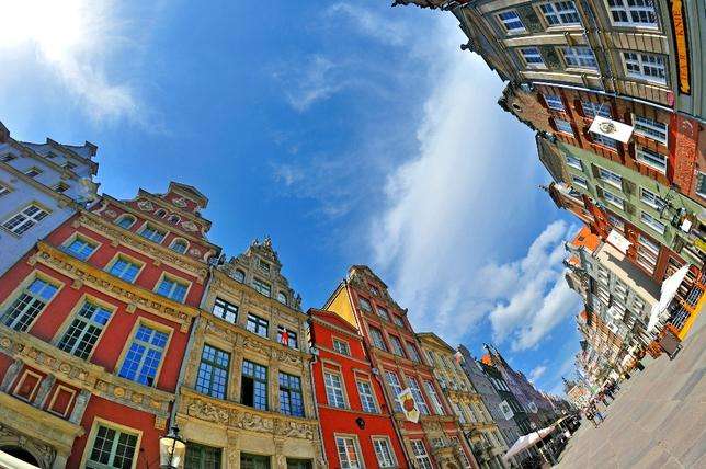 Nájemní domy v Gdaňsku. online puzzle