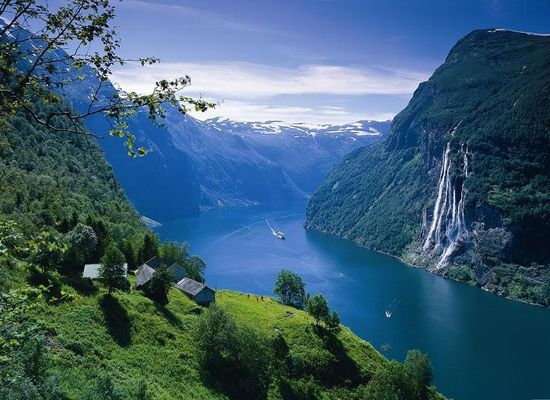 Норвежский пейзаж онлайн-пазл