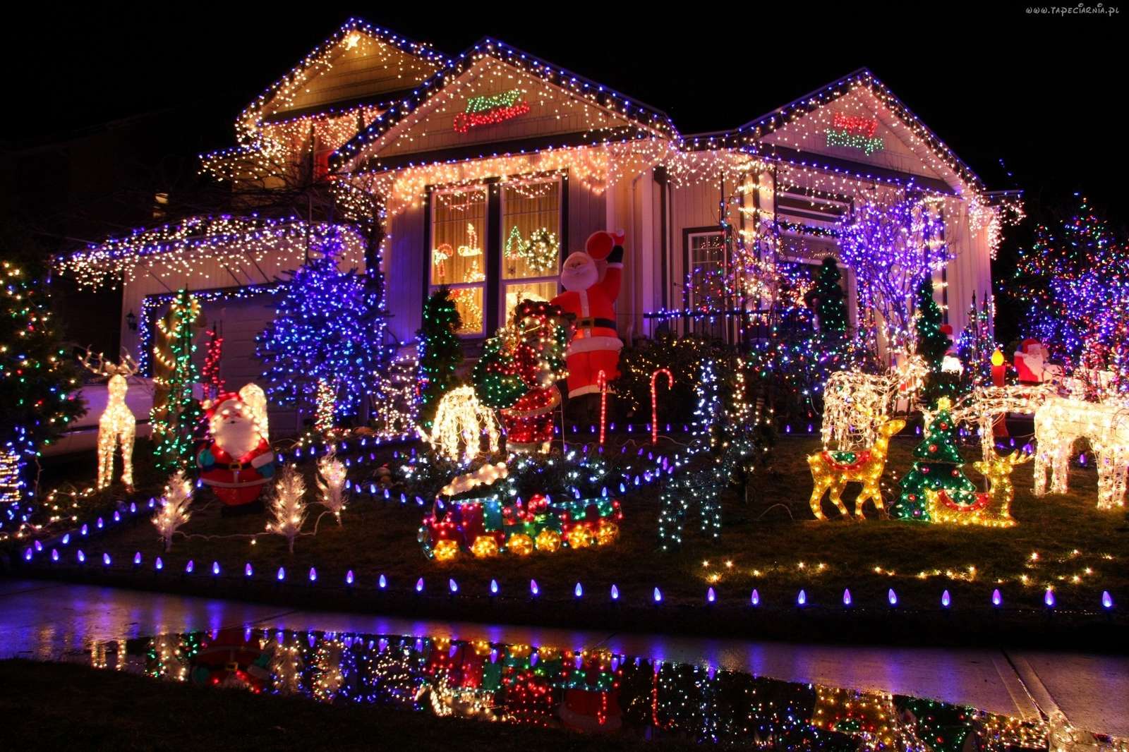 Karácsonyi ház kirakós online